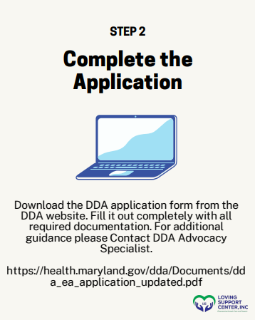 How to Apply For DDA Services. Step 2