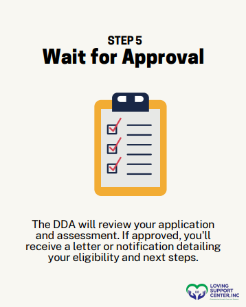 How to Apply For DDA Services. Step 5